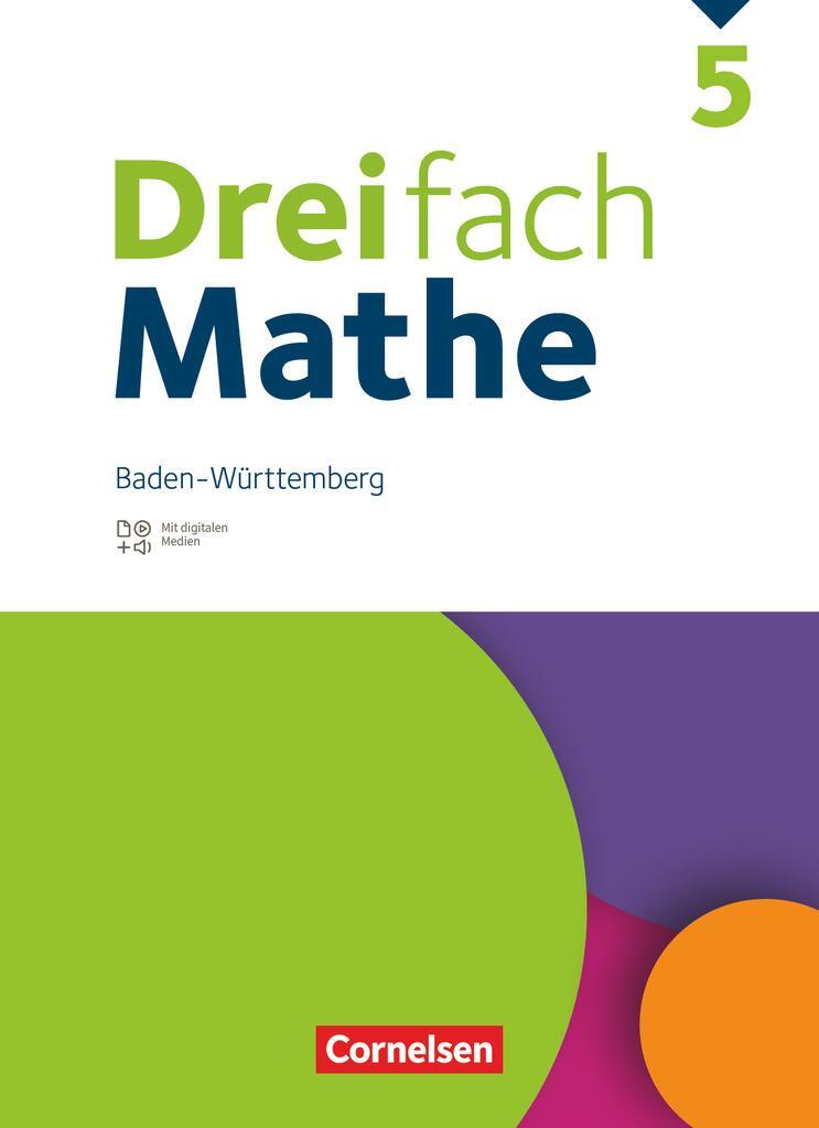 Cover: 9783060044368 | Dreifach Mathe 5. Schuljahr. Baden-Württemberg - Schulbuch - Mit...