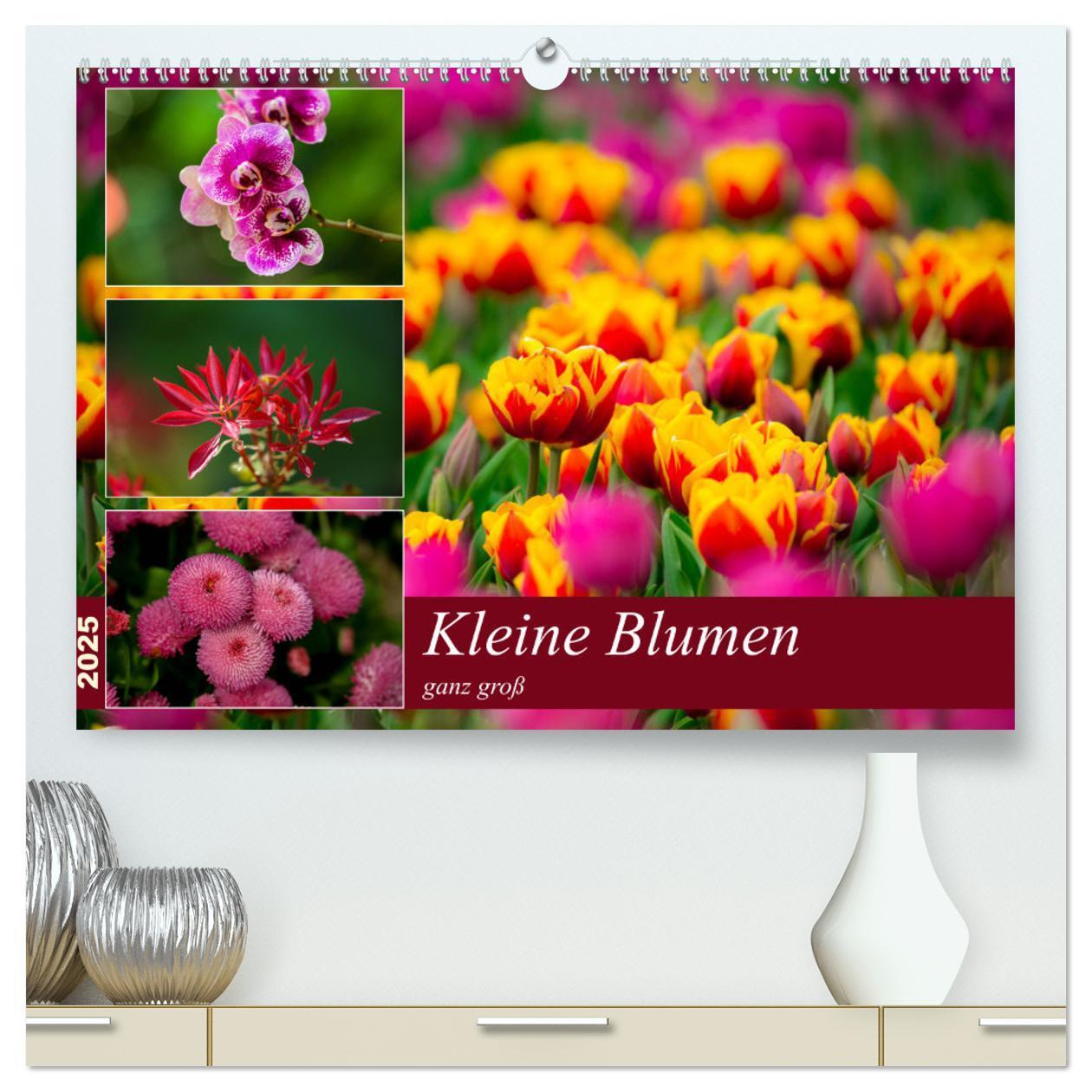 Cover: 9783435226412 | Kleine Blumen ganz groß (hochwertiger Premium Wandkalender 2025 DIN...