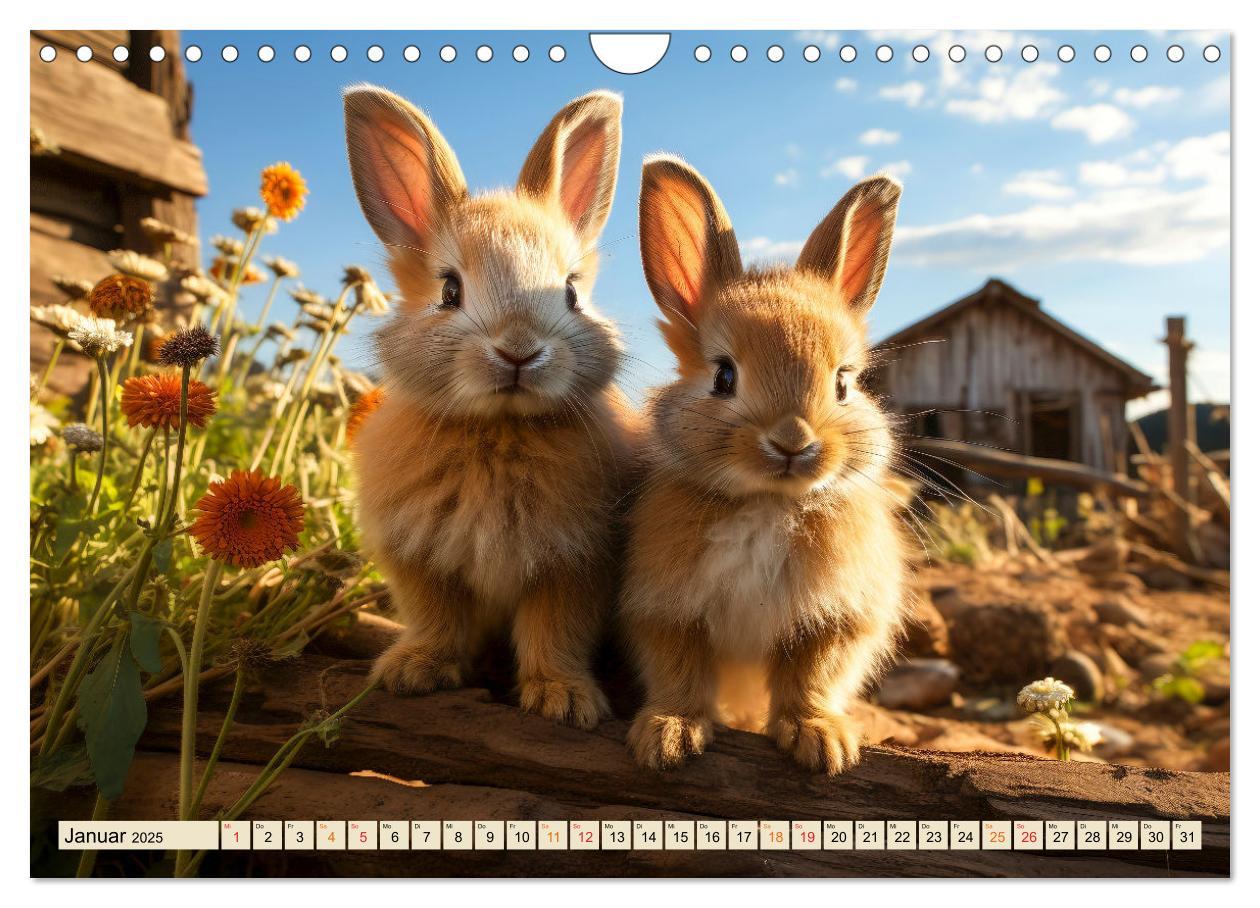 Bild: 9783383835049 | Viele Tiere auf dem Bauernhof (Wandkalender 2025 DIN A4 quer),...