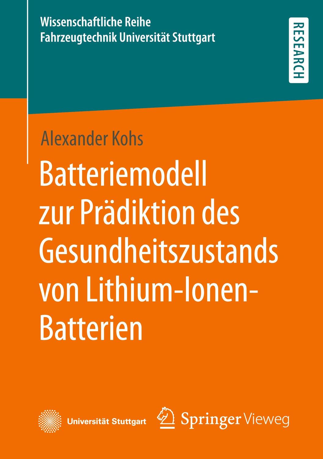 Cover: 9783658376789 | Batteriemodell zur Prädiktion des Gesundheitszustands von...