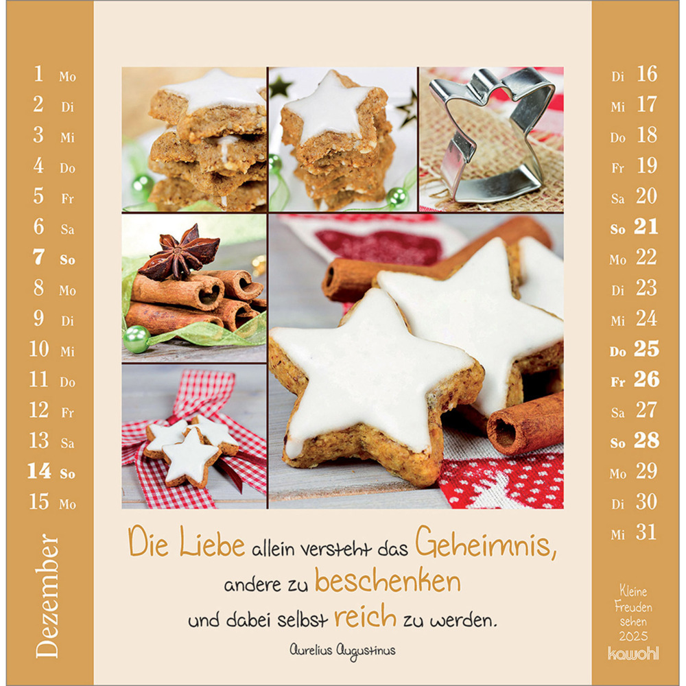 Bild: 9783754817957 | Kleine Freuden sehen 2025 | Postkarten-Kalender mit Bildcollagen