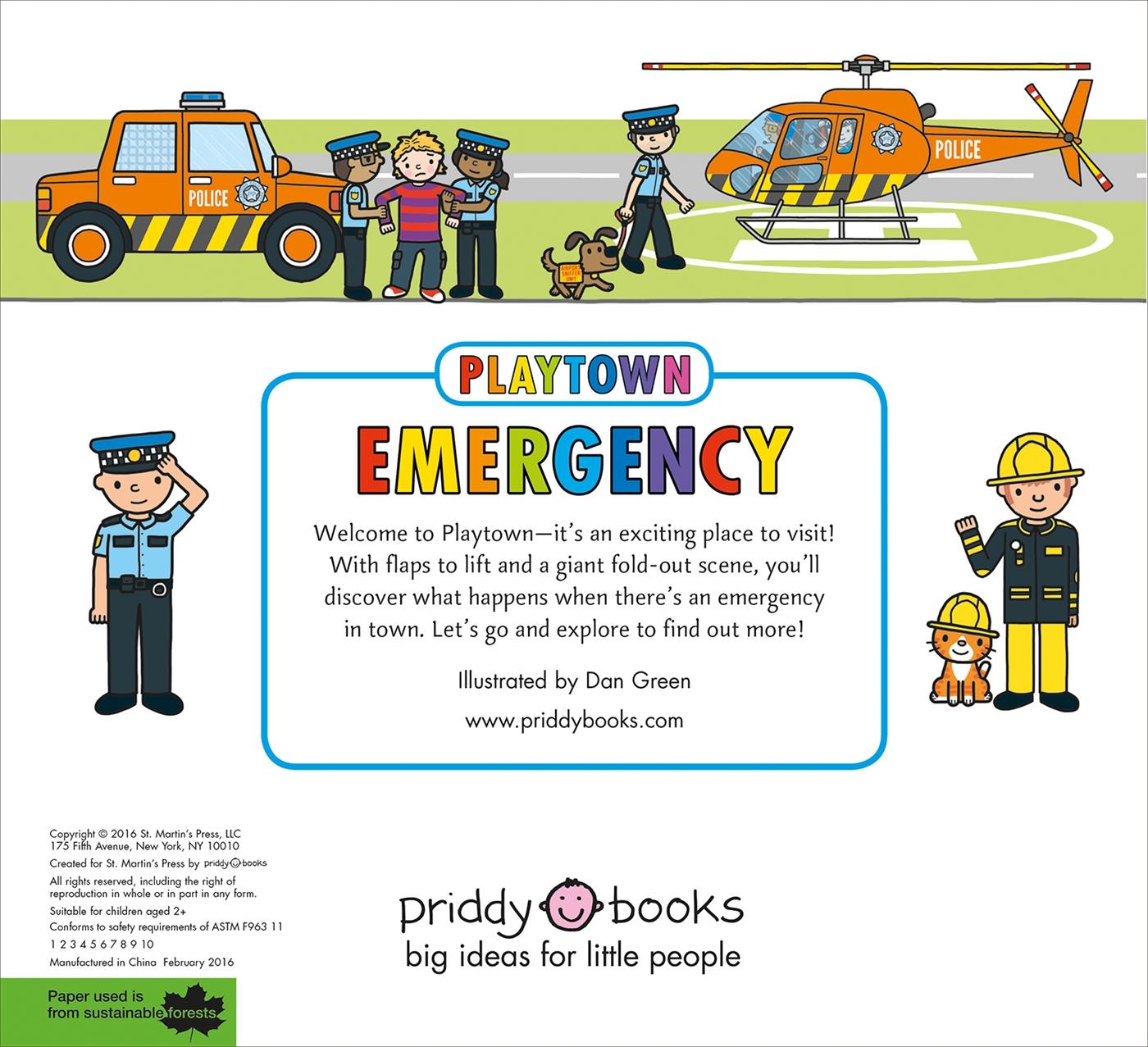 Rückseite: 9780312520090 | Playtown: Emergency | A Lift-the-Flap book | Roger Priddy | Buch