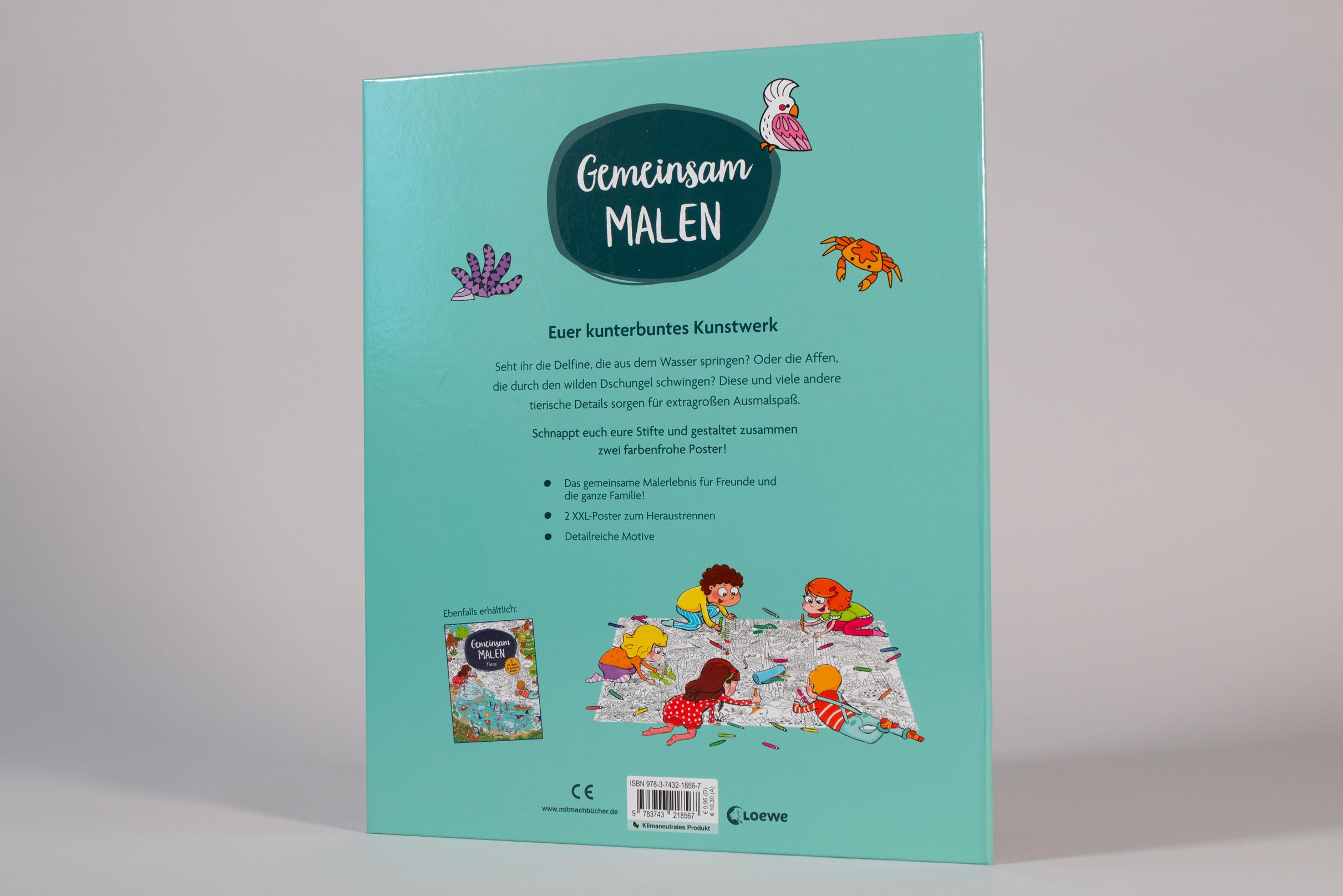 Bild: 9783743218567 | Gemeinsam malen - Dschungel und Ozean | Loewe Kreativ | Buch | Deutsch