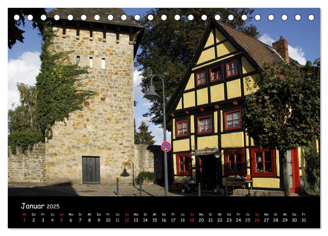 Bild: 9783435834662 | Rinteln (Tischkalender 2025 DIN A5 quer), CALVENDO Monatskalender