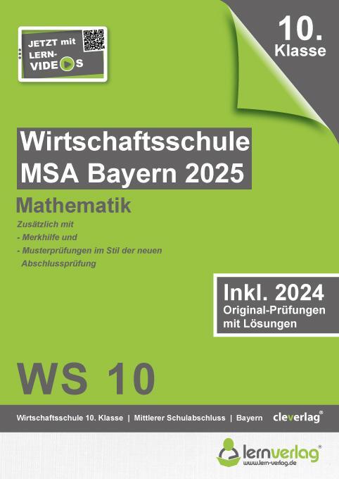 Cover: 9783743001282 | Original-Prüfungen Wirtschaftsschule Bayern 2025 Mathematik | mbH