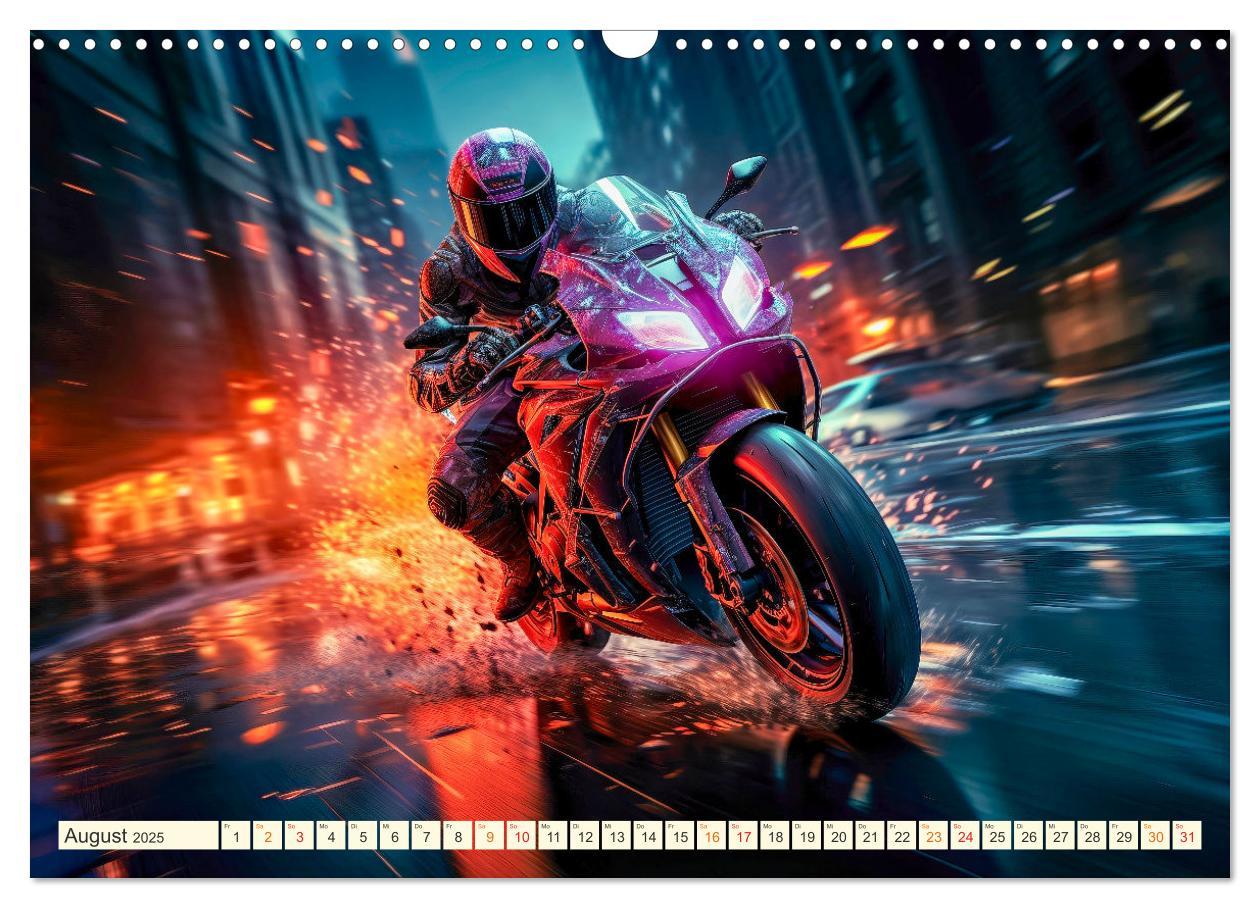 Bild: 9783383891717 | Motorrad Fantasien (Wandkalender 2025 DIN A3 quer), CALVENDO...