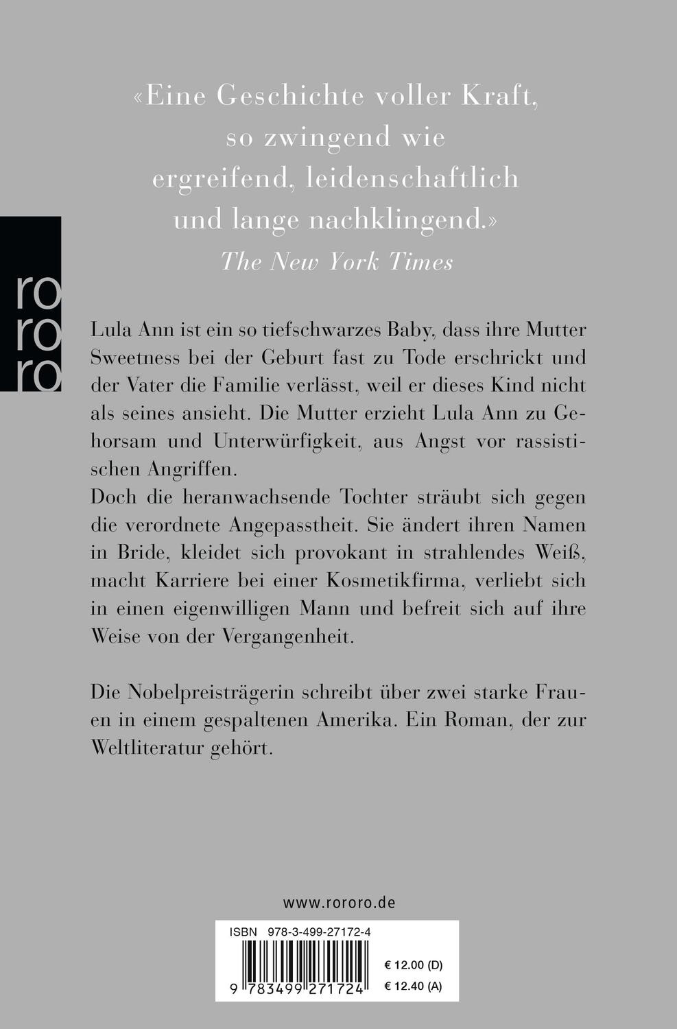 Rückseite: 9783499271724 | Gott, hilf dem Kind | Toni Morrison | Taschenbuch | Deutsch | 2018