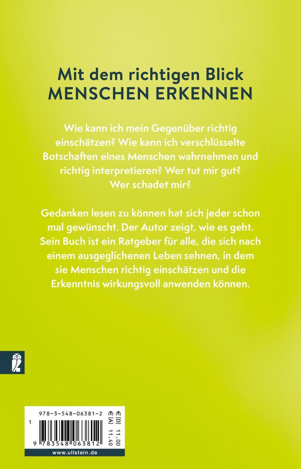 Rückseite: 9783548063812 | Wer tut dir gut? | Wie du lernst, Menschen richtig einzuschätzen