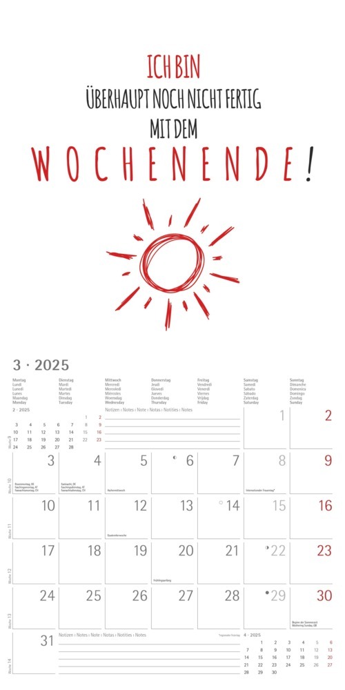 Bild: 4251732343132 | Sprüche 2025 - Broschürenkalender 30x30 cm (30x60 geöffnet) -...