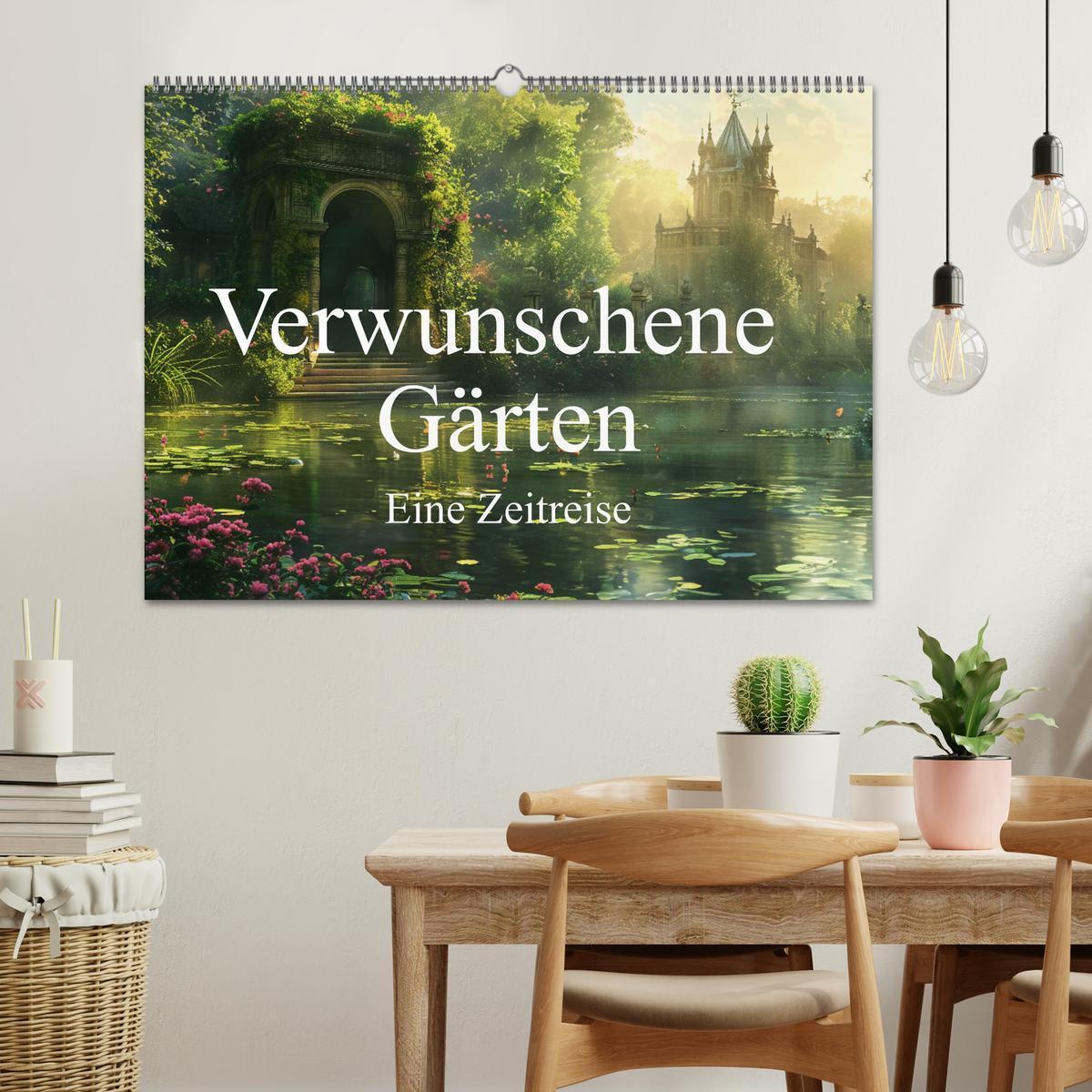 Bild: 9783383806513 | Verwunschene Gärten - Eine Zeitreise (Wandkalender 2025 DIN A2...