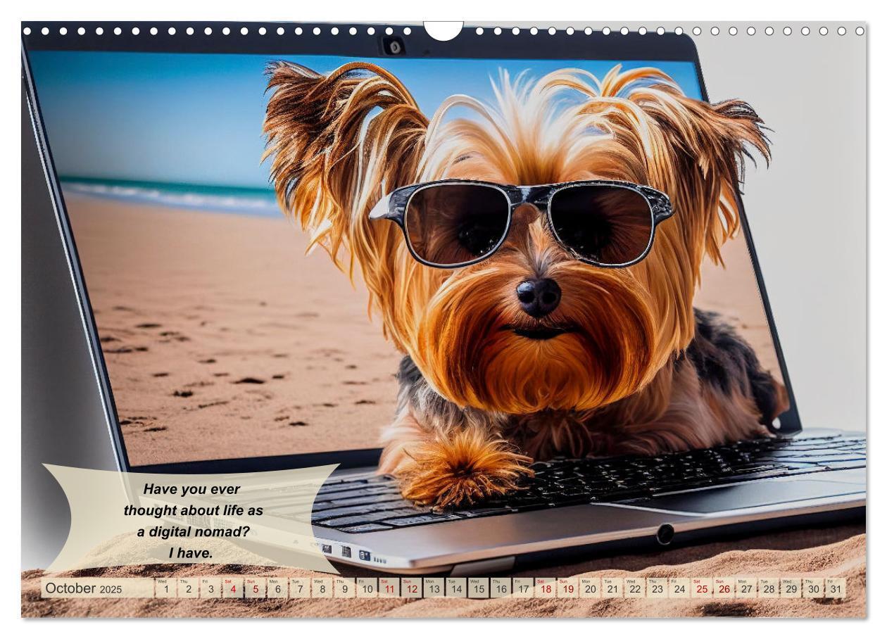 Bild: 9781325986026 | Great fun for Yorkshire Terrier lovers (Wall Calendar 2025 DIN A3...