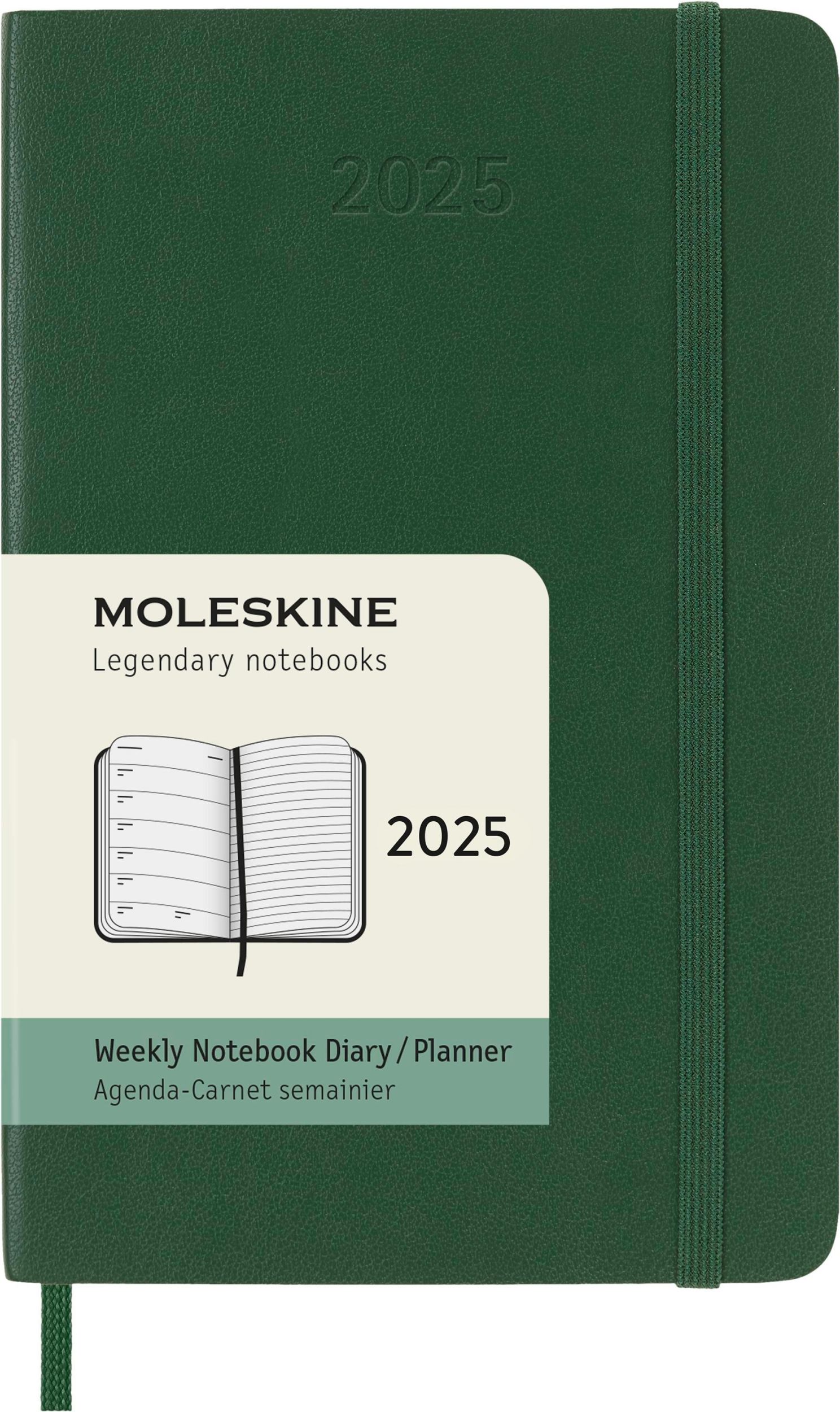 Cover: 8056999270742 | Moleskine 12 Monate Wochen Notizkalender 2025, Pocket/A6, 1 Wo = 1...