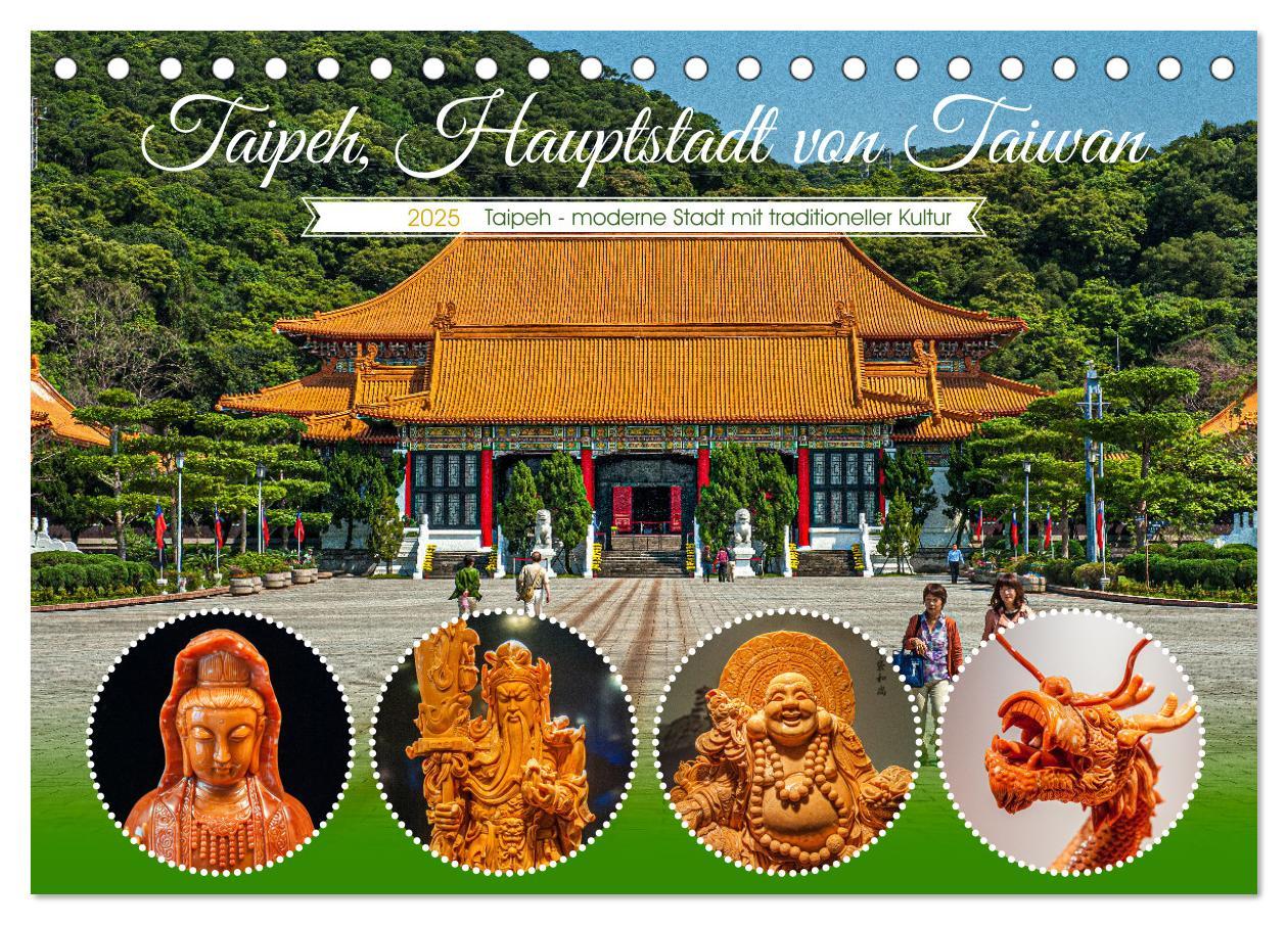 Cover: 9783383911590 | Taipeh, Hauptstadt von Taiwan (Tischkalender 2025 DIN A5 quer),...