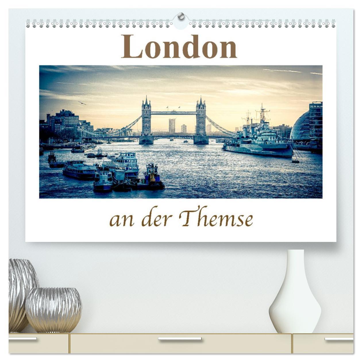 Cover: 9783435479191 | London an der Themse (hochwertiger Premium Wandkalender 2025 DIN A2...