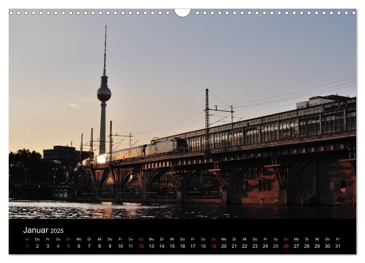 Bild: 9783435603312 | Auf Gleisen durch Berlin (Wandkalender 2025 DIN A3 quer), CALVENDO...