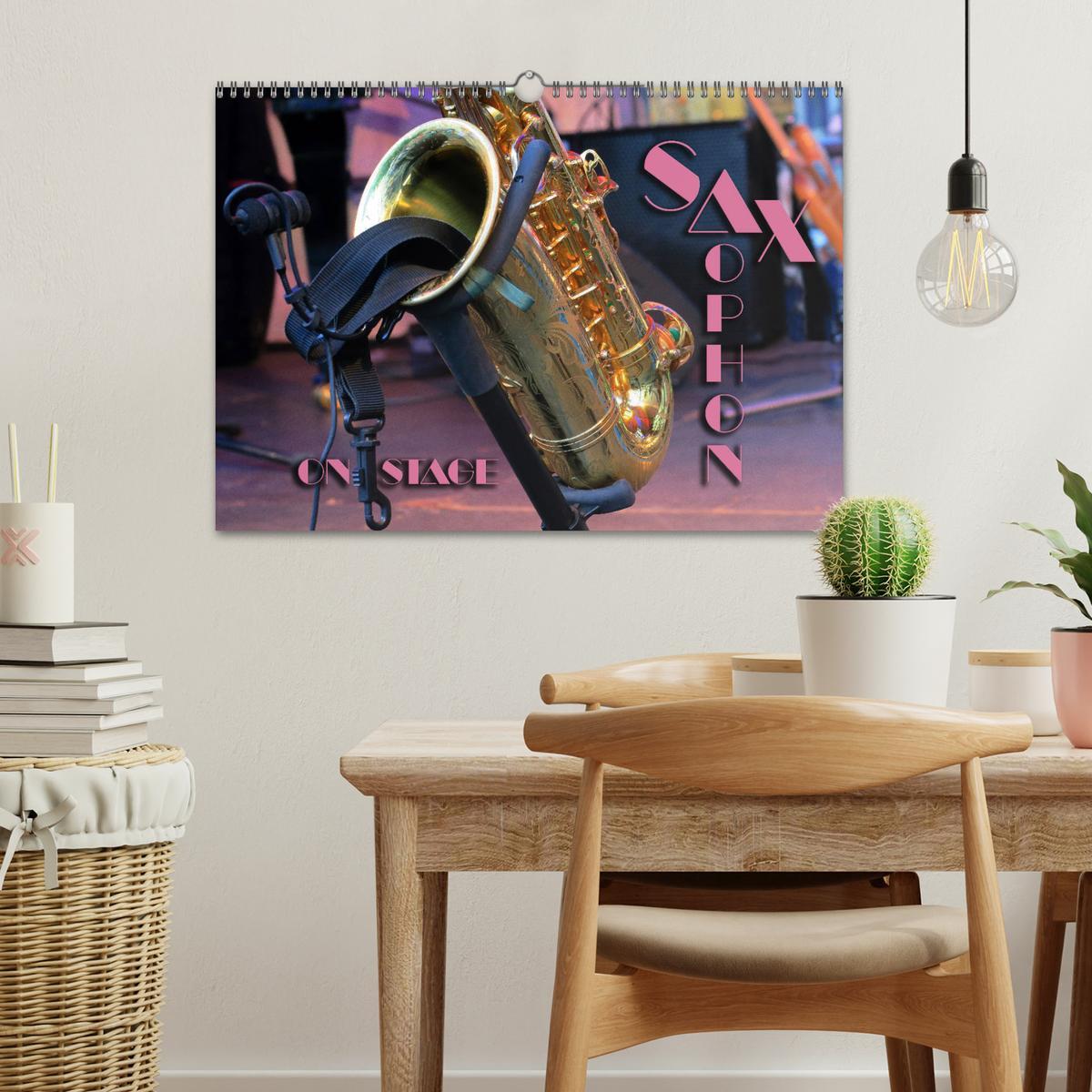 Bild: 9783435362424 | SAXOPHON - on stage (Wandkalender 2025 DIN A3 quer), CALVENDO...