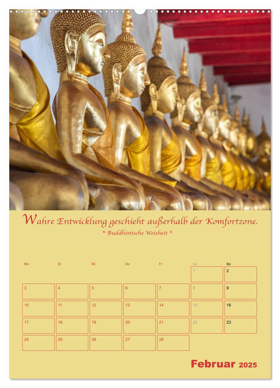 Bild: 9783435927586 | BUDDHA IN GOLD - Mit buddhistischen Sprüchen (Wandkalender 2025 DIN...