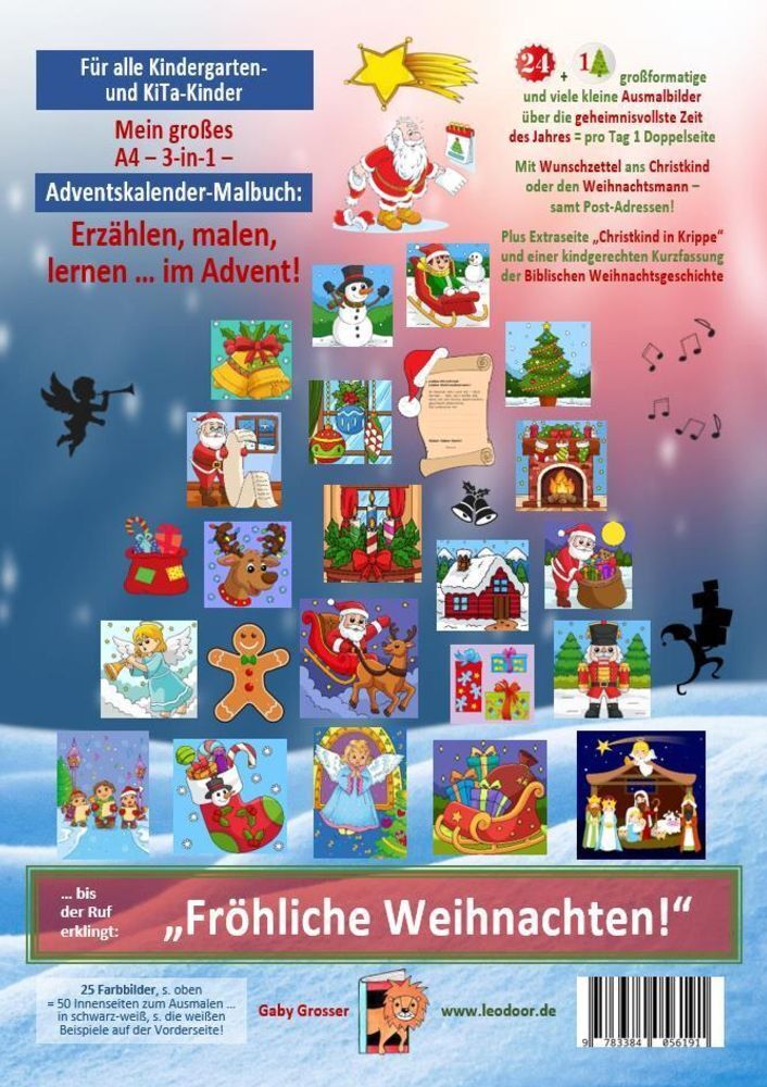 Bild: 9783384056191 | Erzählen, malen, lernen ... im Advent! | Gaby Grosser | Taschenbuch