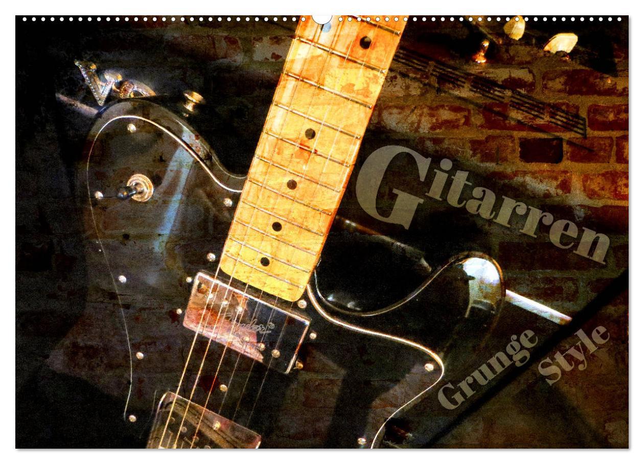 Cover: 9783435443468 | Gitarren - Grunge Style (Wandkalender 2025 DIN A2 quer), CALVENDO...