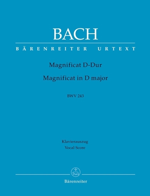 Cover: 9790006464272 | Magnificat D-Dur BWV 243, Klavierauszug | Johann Sebastian Bach