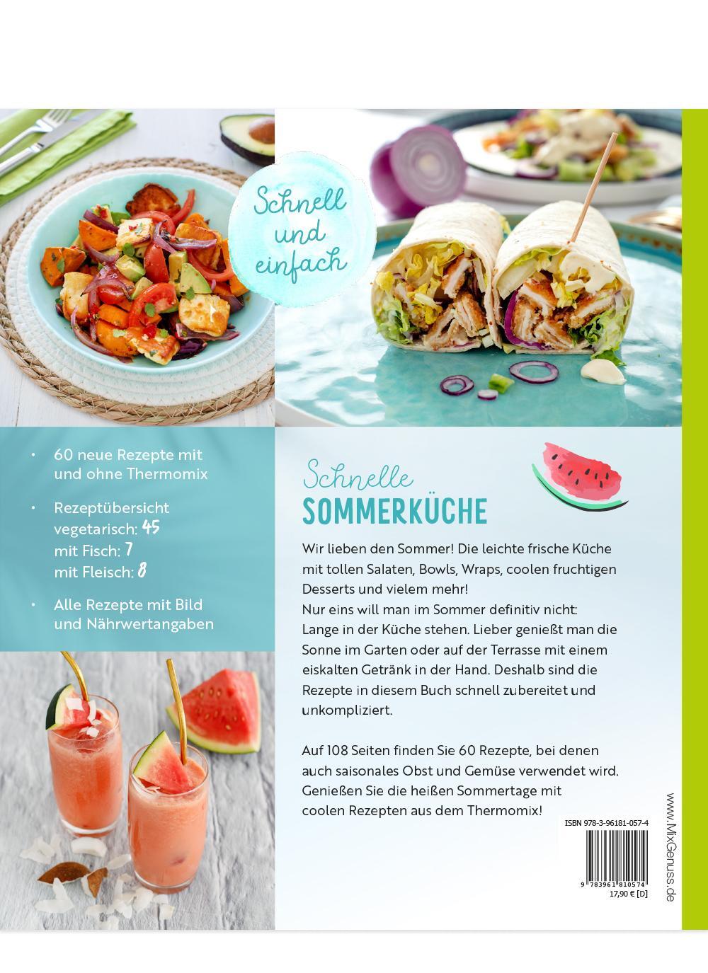 Rückseite: 9783961810574 | Schnelle SOMMERKÜCHE mit dem Thermomix | Coole Rezepte für heiße Tage