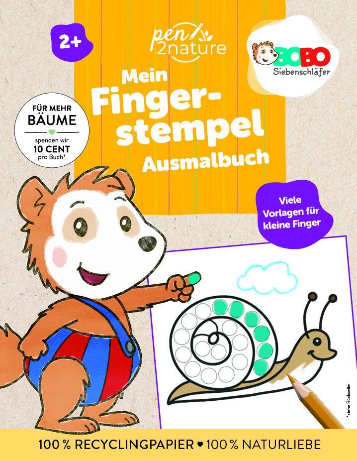 Cover: 9783987641169 | Bobo Siebenschläfer Mein Fingerstempel-Ausmalbuch | Pen2nature | Buch