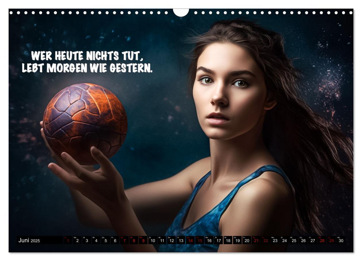 Bild: 9783383904622 | Motivation und Handball (Wandkalender 2025 DIN A3 quer), CALVENDO...