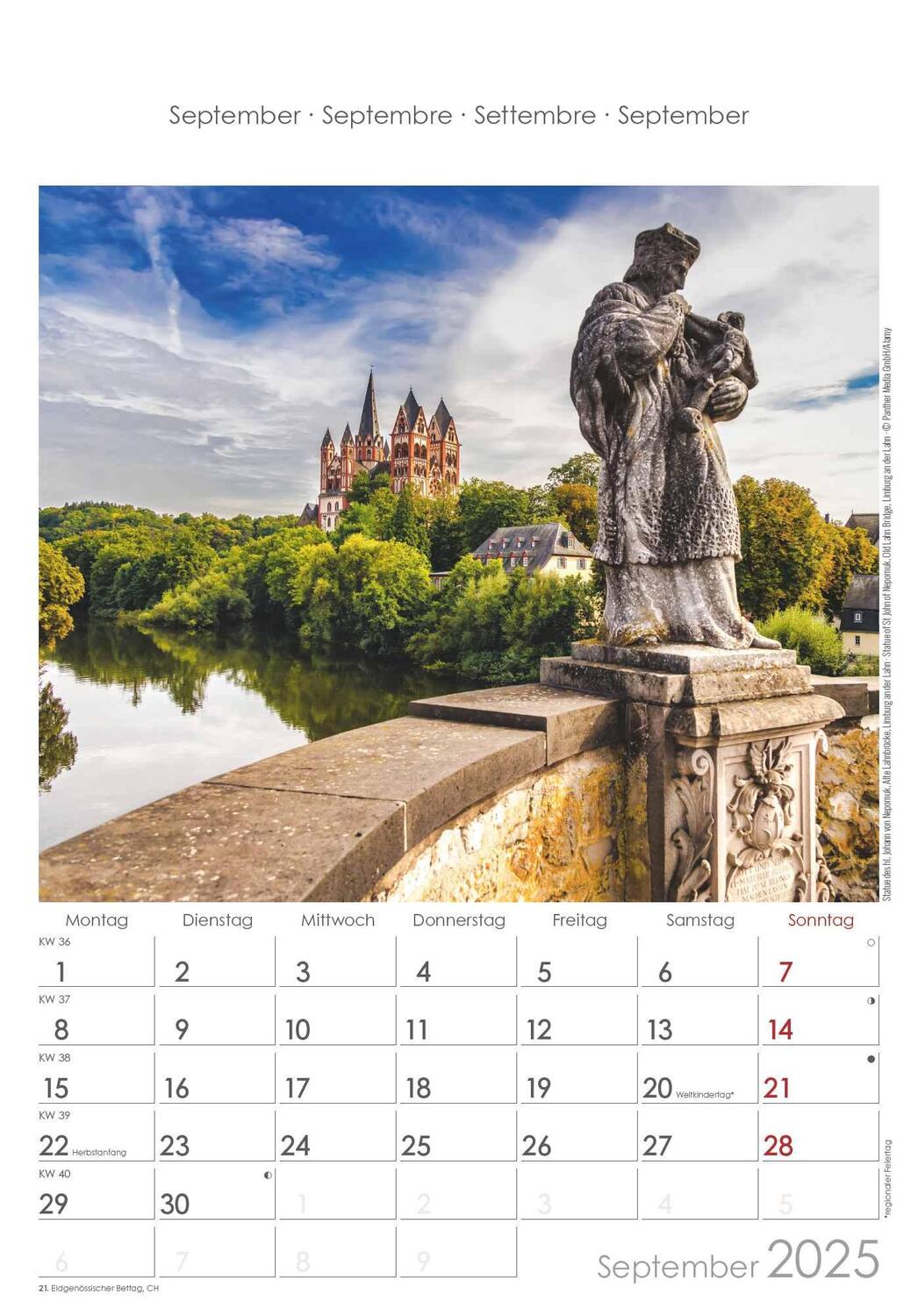 Bild: 4251732343194 | Hessen 2025 - Bild-Kalender 23,7x34 cm - Regional-Kalender -...