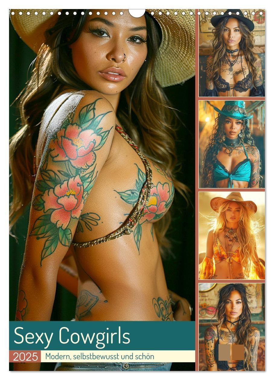 Cover: 9783457169704 | Sexy Cowgirls. Modern, selbstbewusst und schön (Wandkalender 2025...