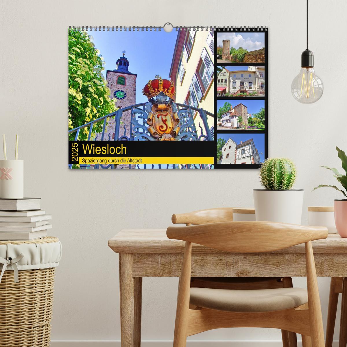 Bild: 9783435349234 | Wiesloch - Spaziergang durch die Altstadt (Wandkalender 2025 DIN A3...