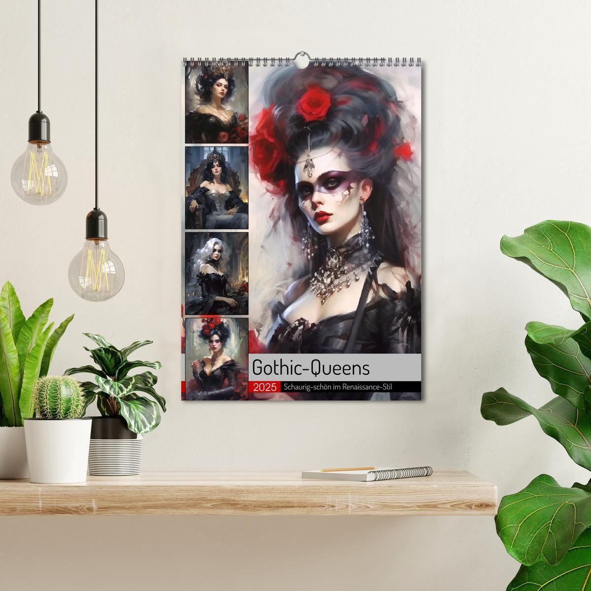 Bild: 9783435871537 | Gothic-Queens. Schaurig-schön im Renaissance-Stil (Wandkalender...