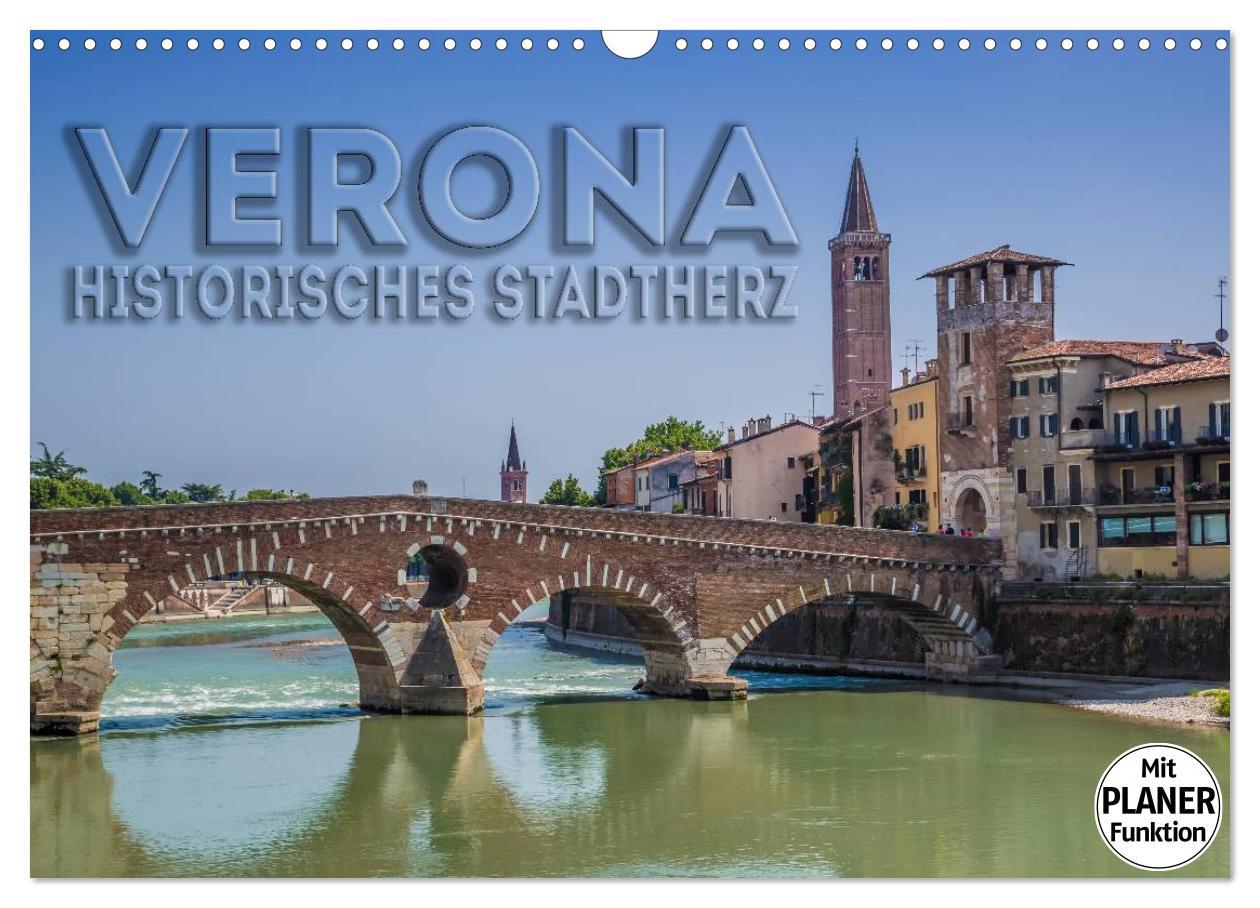 Cover: 9783435516667 | VERONA Historisches Stadtherz (Wandkalender 2025 DIN A3 quer),...