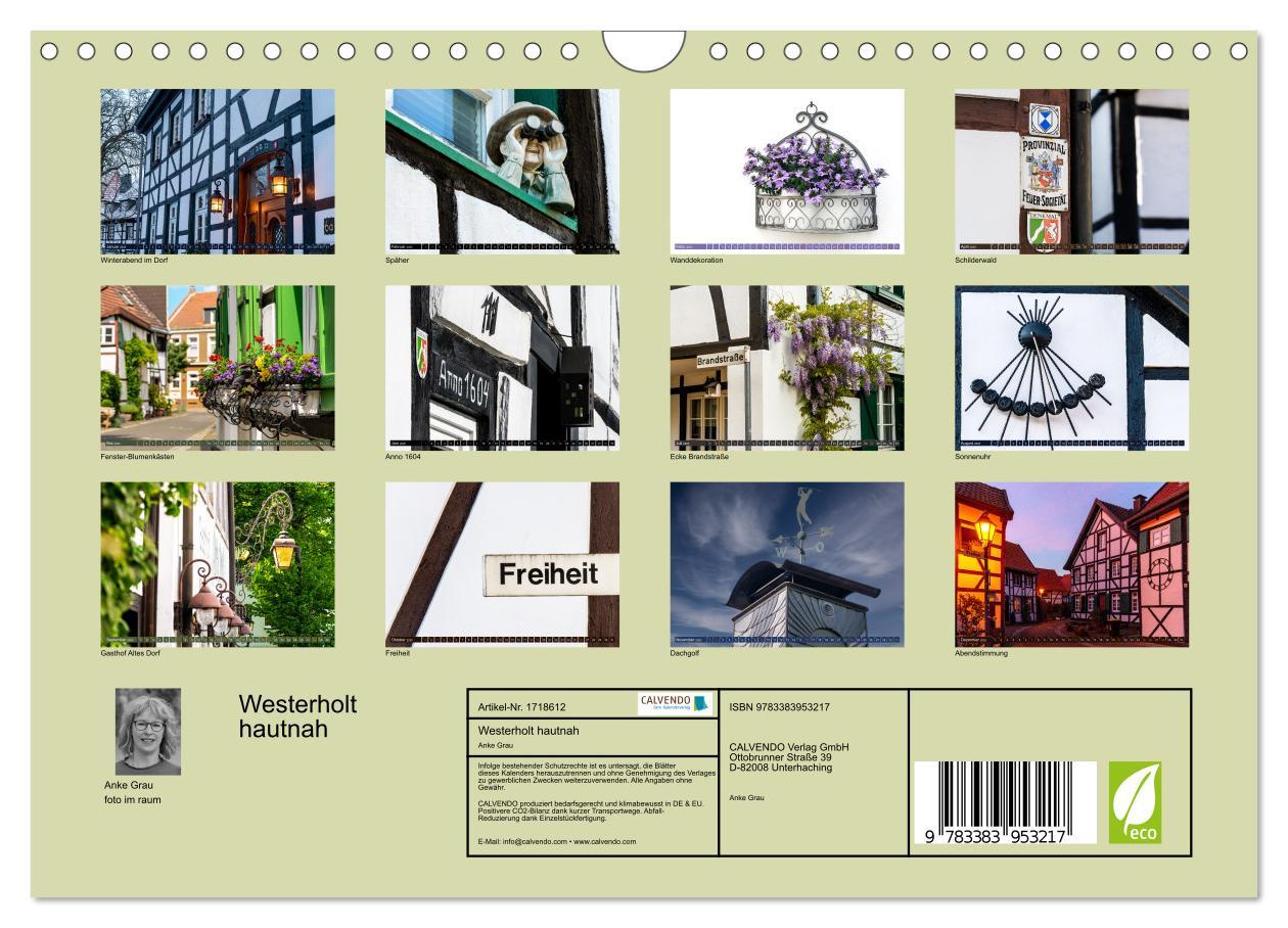 Bild: 9783383953217 | Westerholt hautnah (Wandkalender 2025 DIN A4 quer), CALVENDO...