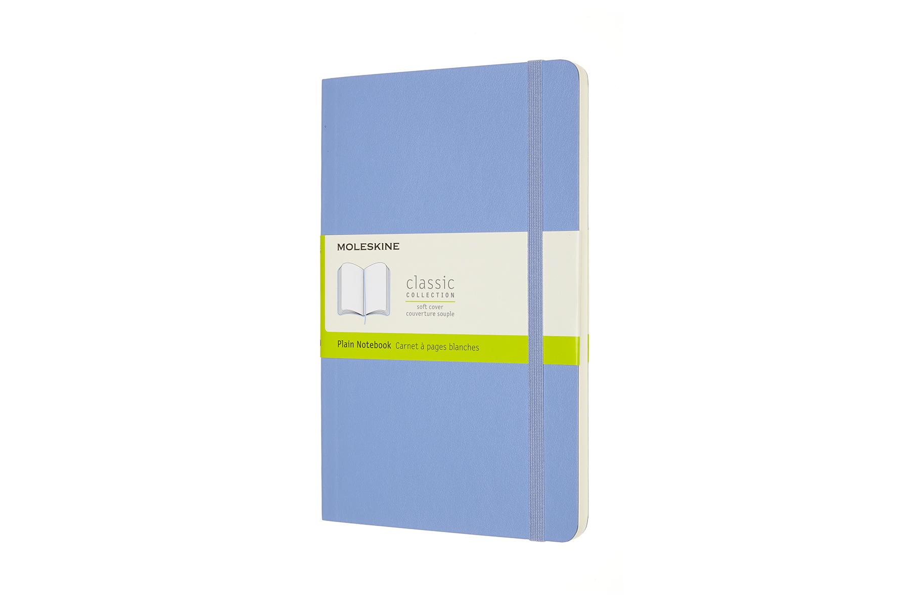 Cover: 8056420850949 | Moleskine Notizbuch Large/A5, Blanko, Weicher Einband, Hortensien Blau