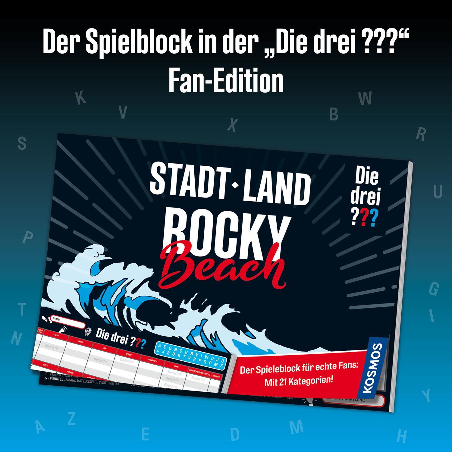 Bild: 4002051684600 | Die drei ???: Stadt - Land - Rocky Beach | Spiel | Spiel | 684600