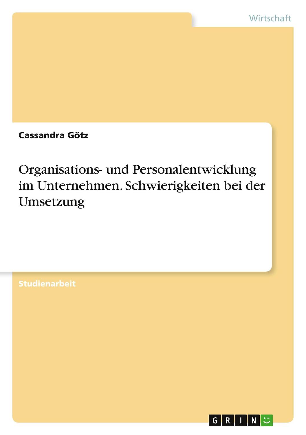 Cover: 9783346348906 | Organisations- und Personalentwicklung im Unternehmen....