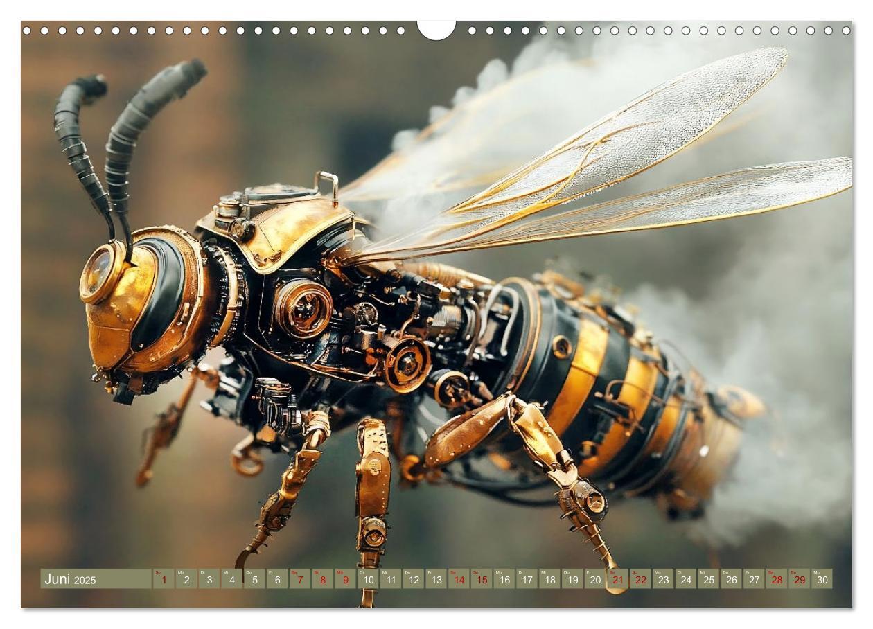 Bild: 9783457185766 | Die fantastische Welt der Steampunk-Insekten (Wandkalender 2025 DIN...