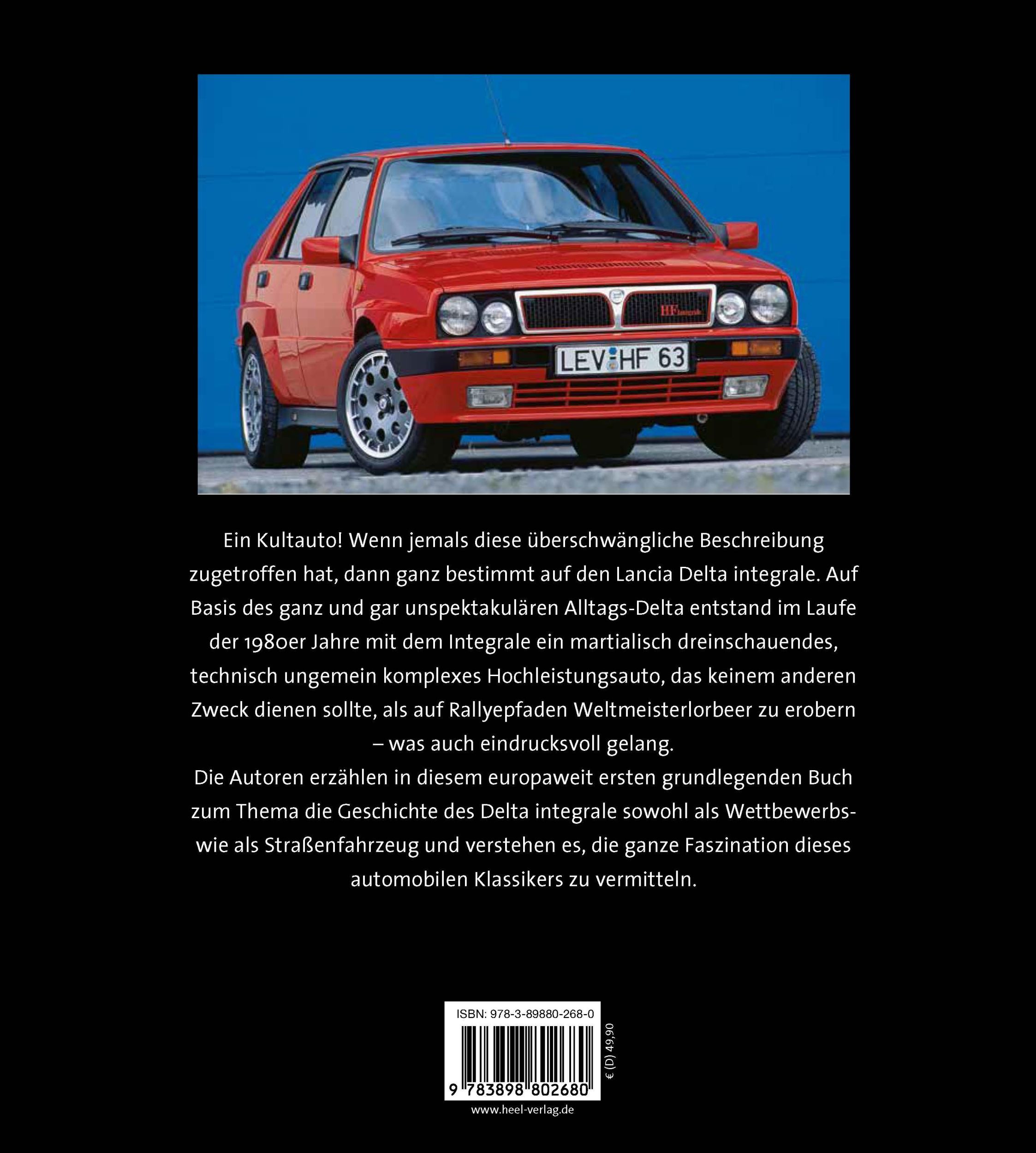 Rückseite: 9783898802680 | Lancia Delta HF Integrale | Die Geschichte eines Champions | Blättel