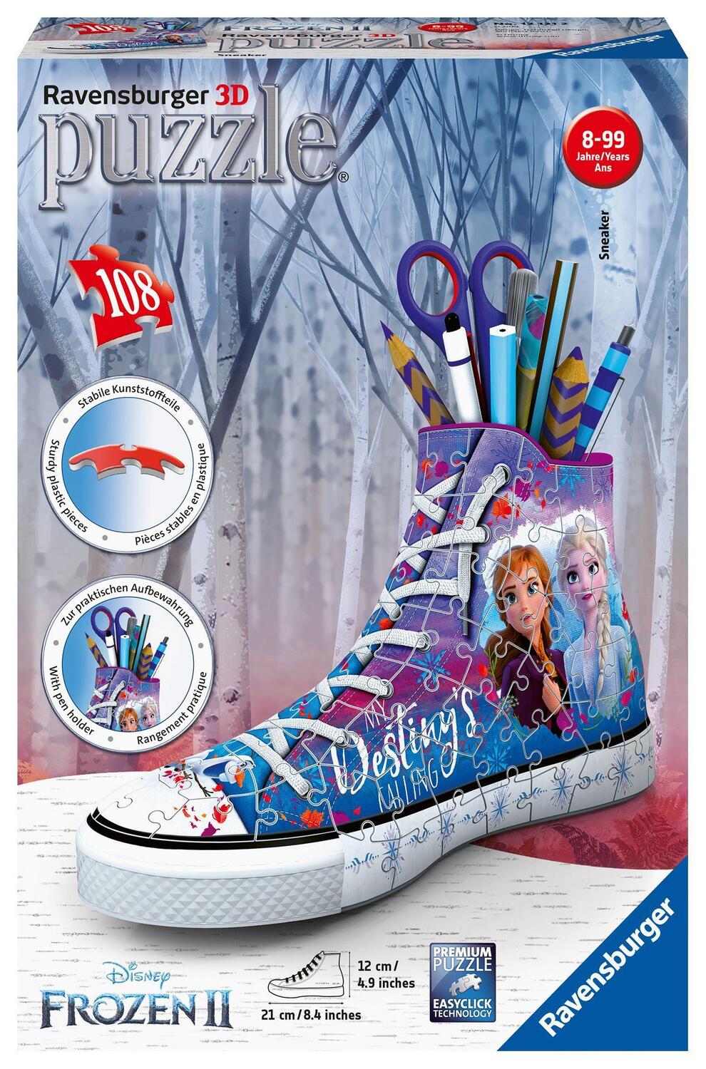 Cover: 4005556121212 | Ravensburger 3D Puzzle 12121 Sneaker Disney Frozen 2 - Praktischer...