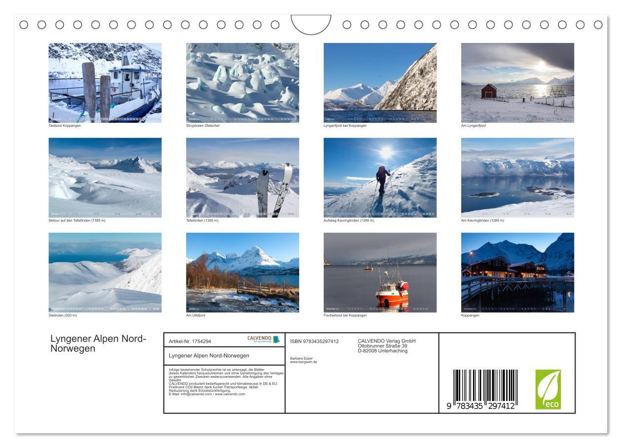 Bild: 9783435297412 | Lyngener Alpen Nord-Norwegen (Wandkalender 2025 DIN A4 quer),...