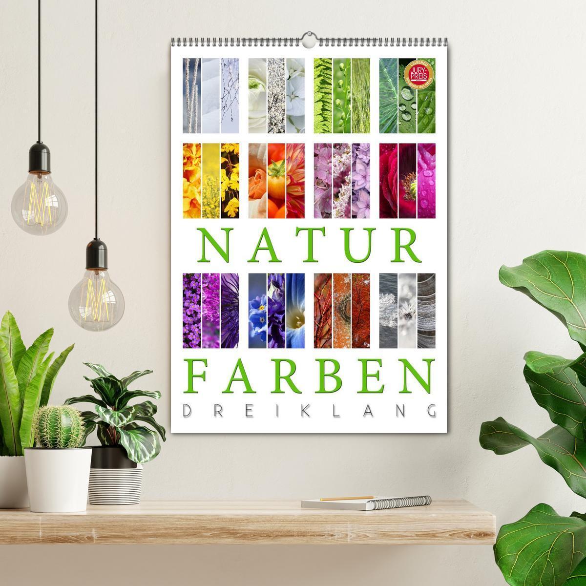 Bild: 9783457046609 | Natur Farben Dreiklang (Wandkalender 2025 DIN A2 hoch), CALVENDO...