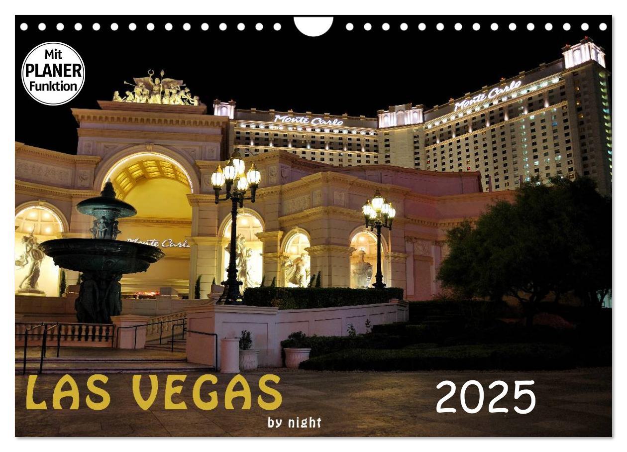 Cover: 9783435472031 | LAS VEGAS - by night (Wandkalender 2025 DIN A4 quer), CALVENDO...