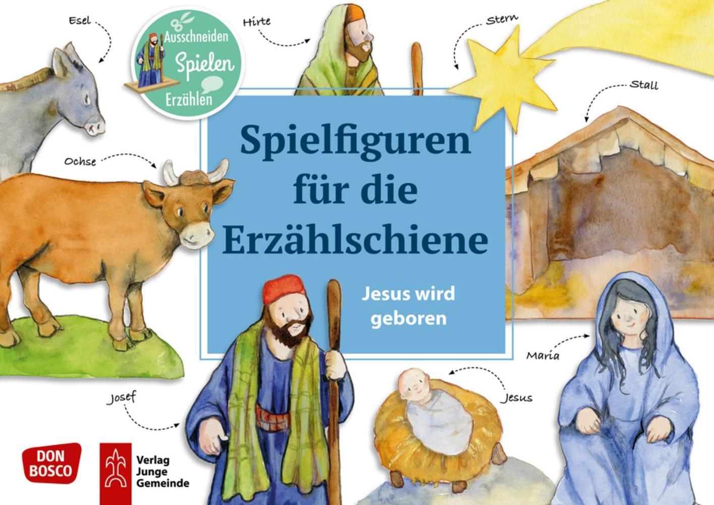 Cover: 4260179515095 | Jesus wird geboren | Ausschneiden. Spielen. Erzählen | Broschüre