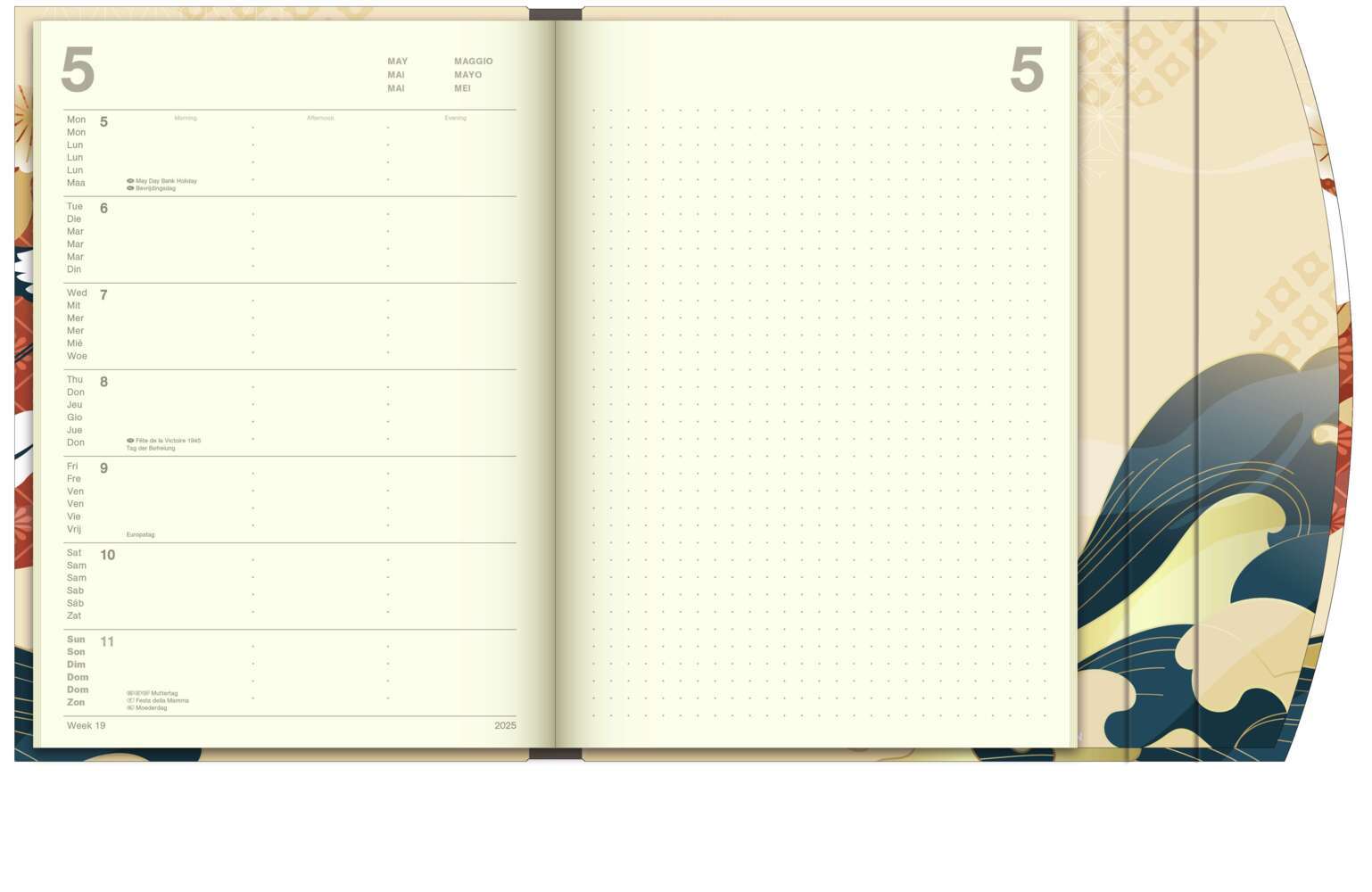 Bild: 4002725994677 | N NEUMANNVERLAGE - Japanese Papers 2025 Diary, 16x22cm,...