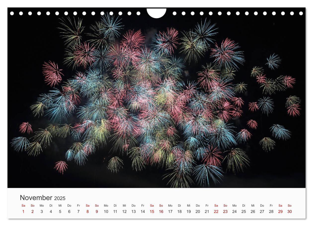 Bild: 9783435210893 | Feuerwerke - Kunstwerke am Himmel (Wandkalender 2025 DIN A4 quer),...