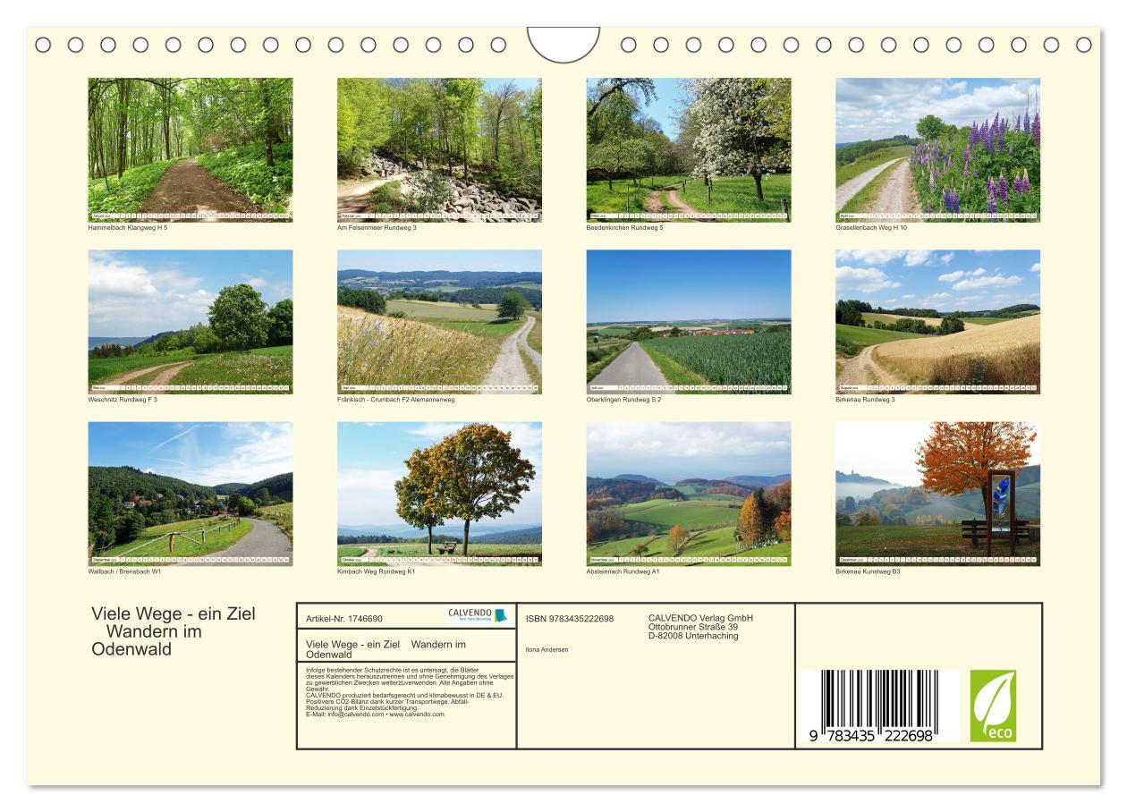 Bild: 9783435222698 | Viele Wege - ein Ziel Wandern im Odenwald (Wandkalender 2025 DIN A4...