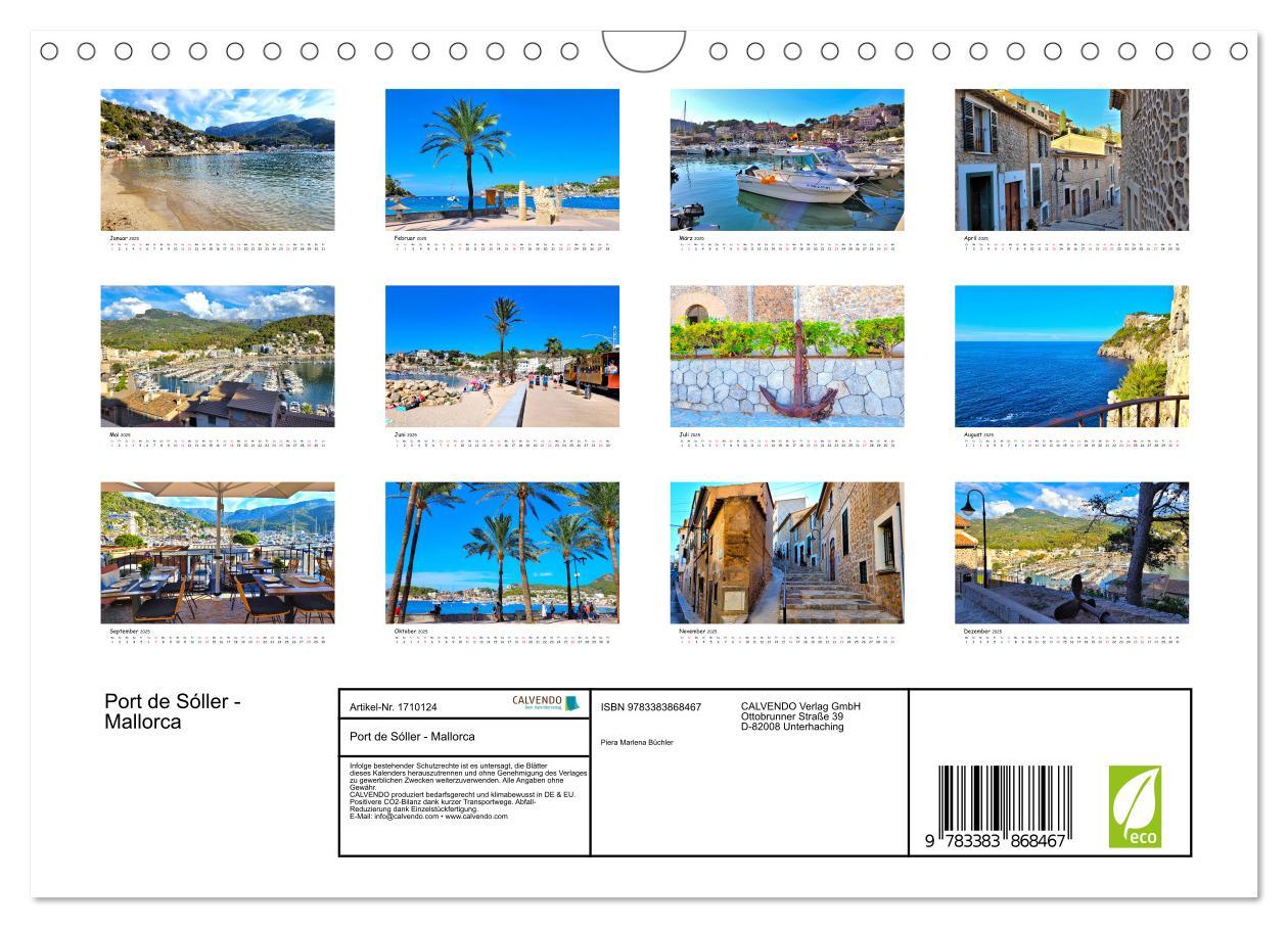 Bild: 9783383868467 | Port de Sóller - Mallorca (Wandkalender 2025 DIN A4 quer), CALVENDO...