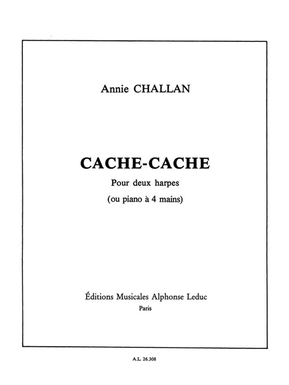 Cover: 9790046263088 | Cache-Cache | Annie Challan | Buch + Einzelstimme(n) | Alphonse Leduc