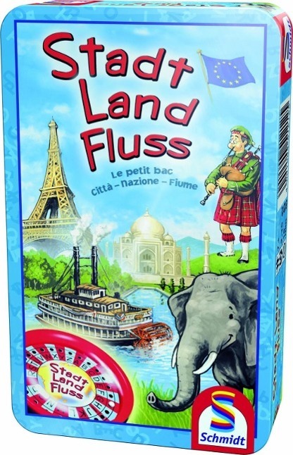 Cover: 4001504512125 | Stadt, Land, Fluss in Metalldose | Spiel | Deutsch | 2008 | Schmidt