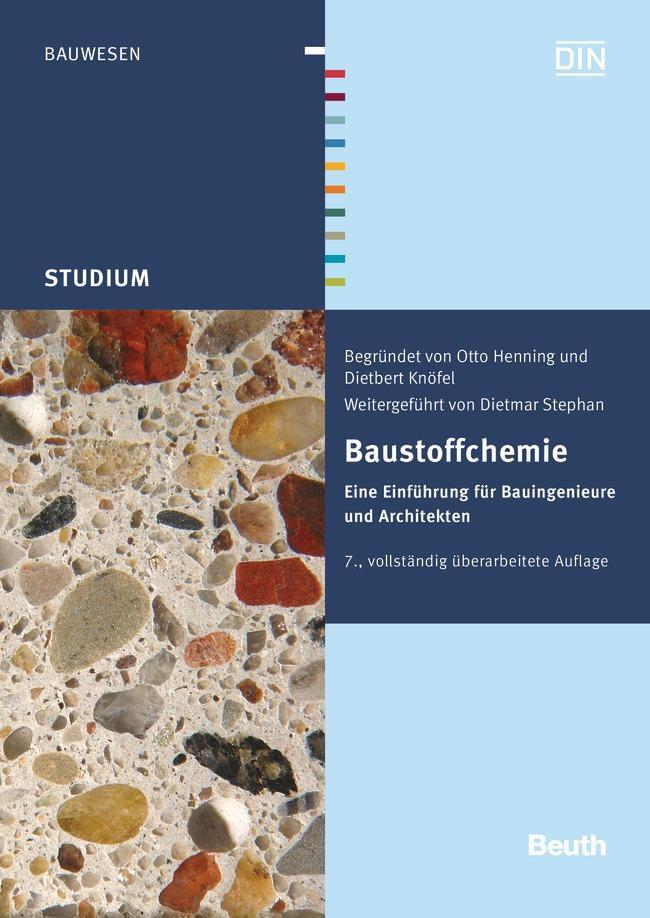 Cover: 9783410224815 | Baustoffchemie | Eine Einführung für Bauingenieure und Architekten